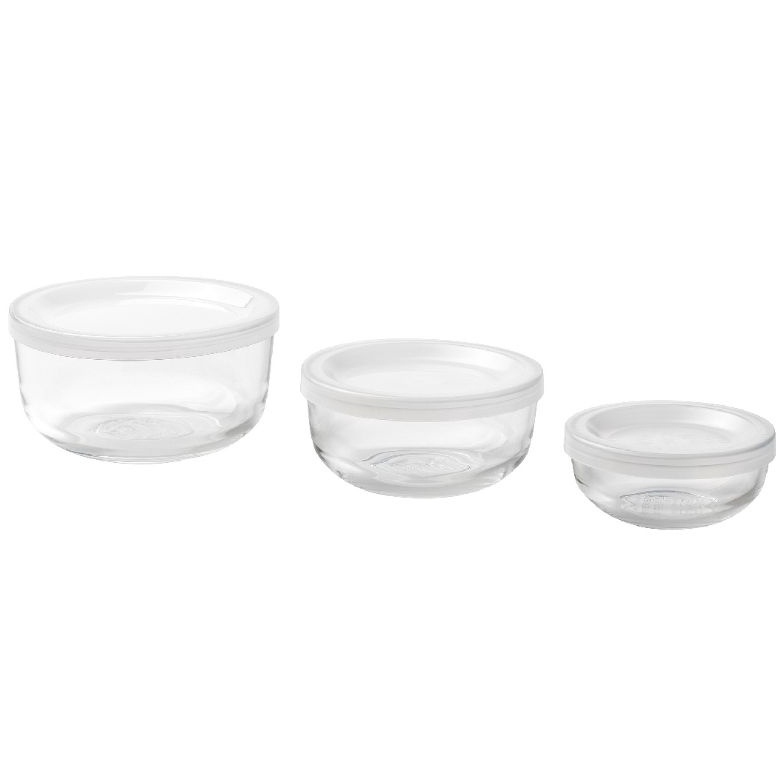 KHUSUS Bestamma wadah makan kaca dengan penutup kotak makan kaca kotak makan serbaguna kotak kaca wa