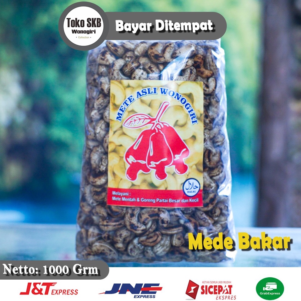 

WAH 1KG Kacang Mete Mede Sangrai Bakar Grade A Super Original Wonogiri