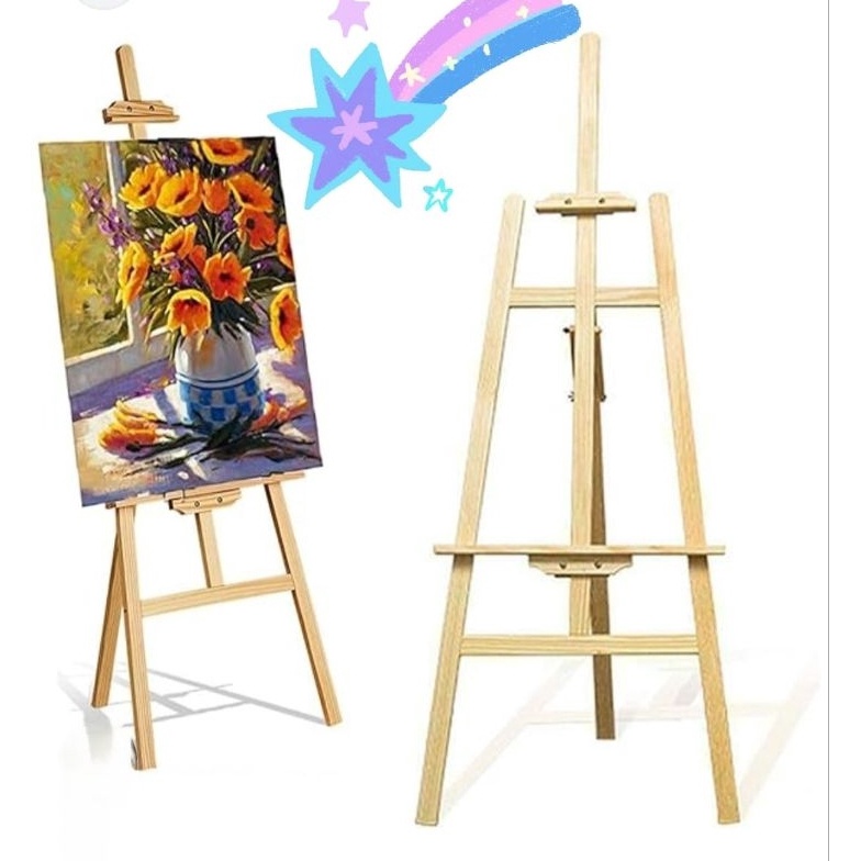 

Easel Wooden Frame Lukis Foto Wedding Stand Kayu e Z5A4