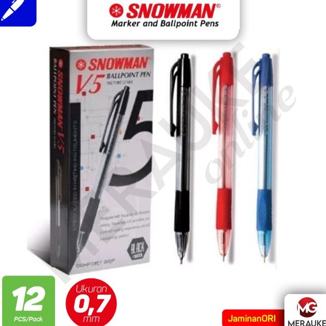 

Ballpoint Snowman V5 7 HMB 12 Pcs k K5U7