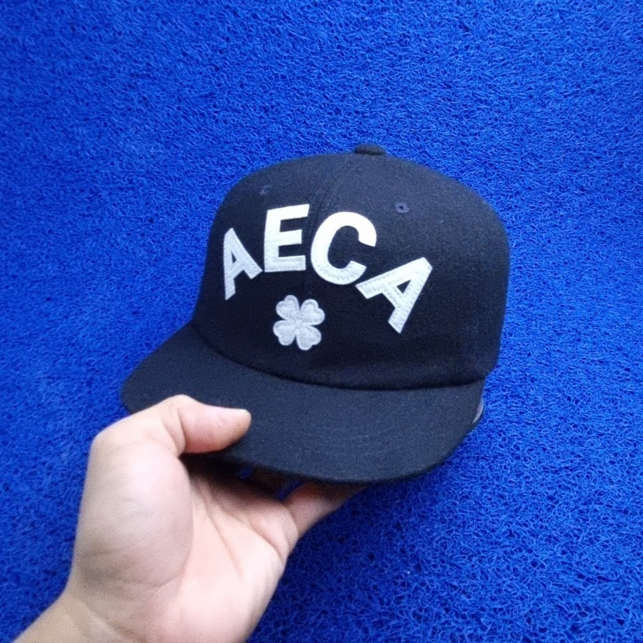 topi AECA WHITE big logo bahan tebal