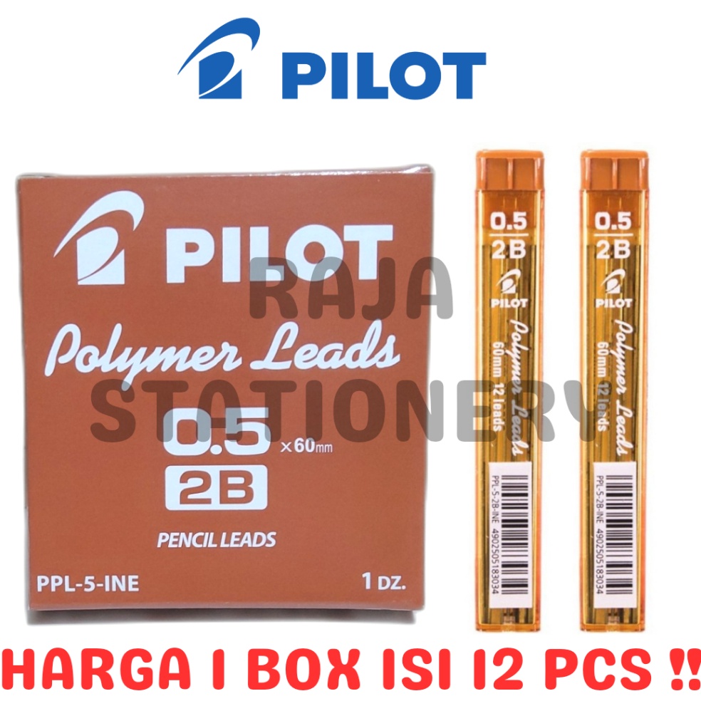 

PILOT PENCIL LEAD 2B 5MM ISI PENSIL MEKANIK PILOT 5 PPL5 2B PPL5 BOX 12PCS a V8N7