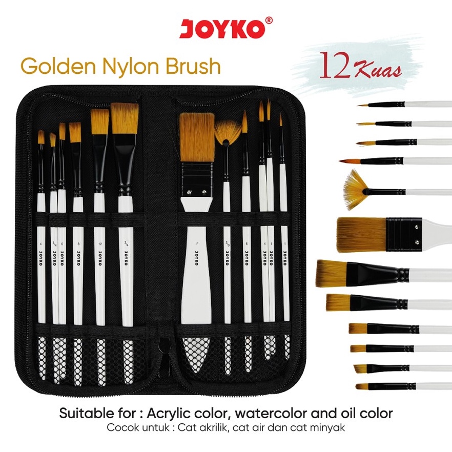 

Brush Kuas Cat Air Lukis Acrylic Joyko BRS18 t D8K7