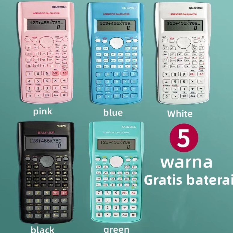 

Kalkulator Color Function Scientific 24 Fungsi Kalkulasi d A1C2