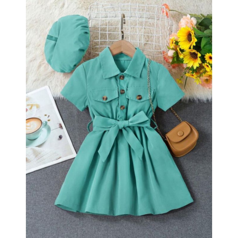 RB DRES ANAK USIA 4-15 TAHUN/MINI DRES ANAK BAHAN CRINGCLE AIRFLOW/TUNIK ANAK/TUNIK REMAJA