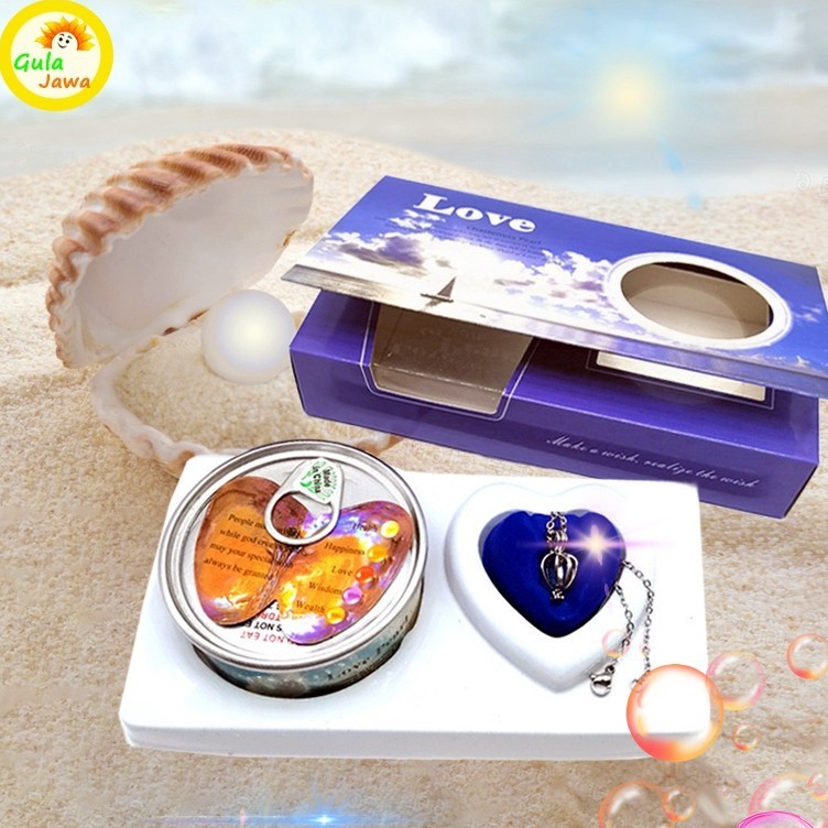 KODE Y26W Kalung Mutiara Kerang Asli Limited Edition Wish Pearl Necklace  Hadiah Ultah Valentine Ann