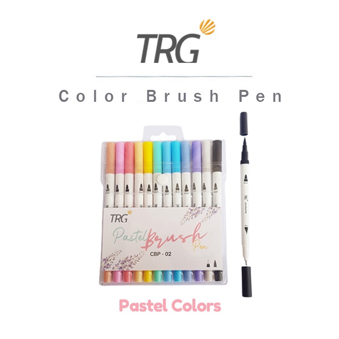 

TRG Color Brush Pen Pastel 12 Warna Pena Kuas Warna TRG CBP2 f K1C9