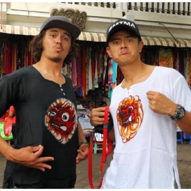 Baju Barong Rayon Tebal Lukis Tidak Mudah Luntur Bali Murah Bahan Lebih Tebal Kaos Bali Oleh Oleh Kr