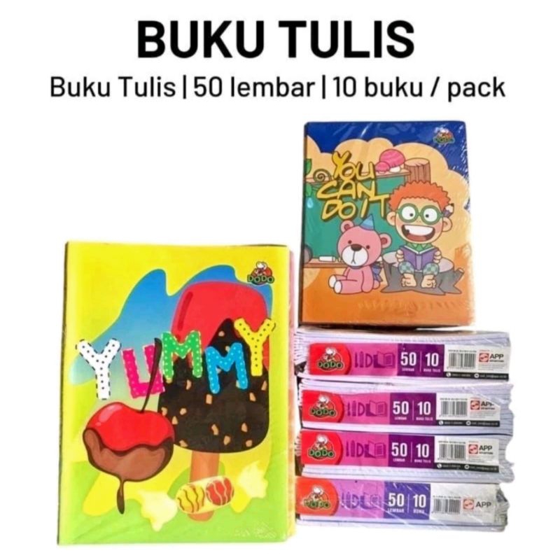 

Buku tulis Dodo isi 50 Lembar