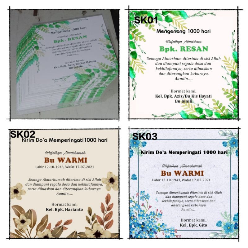 

cetak 6 pcs stiker lebel kardus thinwall hajatan 9,5x9,5 cm bisa tambah foto