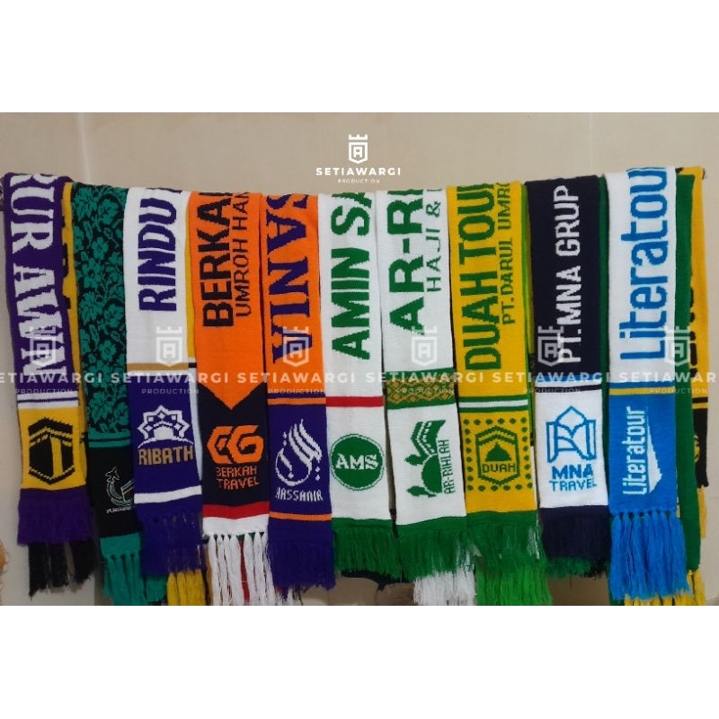 SYAL RAJUT COSTUM / SYAL RAJUT UMROH / SUPER TEBAL DAN MURAH