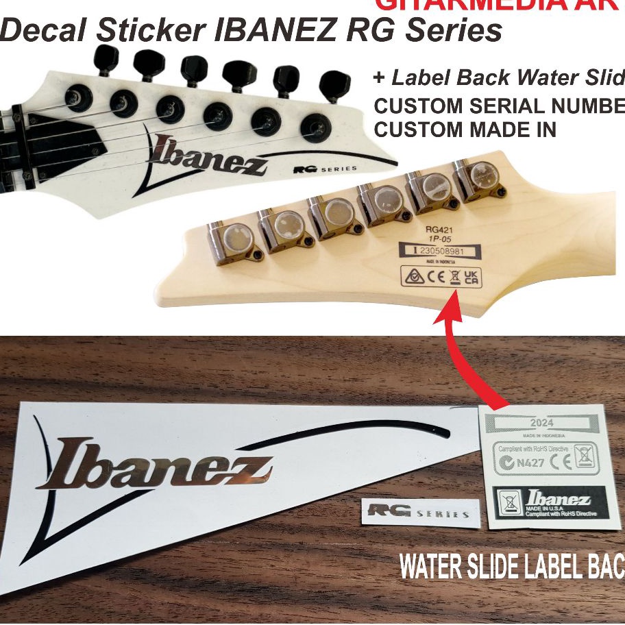 Hot Sale LOGO IBANEZ RG STIKER LOGO IBANEZ RG STICKER LOGO IBANEZ RG DECAL IBANEZ RG STICKER IBANEZ 