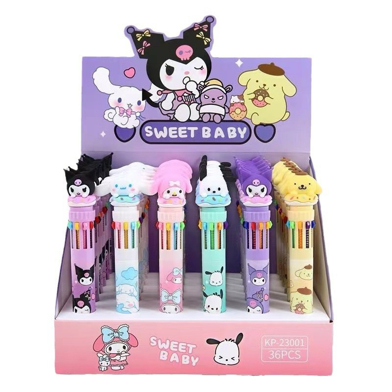 

pulpen sweet baby sanriooo warna warni 6 warna / pulpen warna warni tulis anak / perlengkapan sekolah / pulpen murah lucu