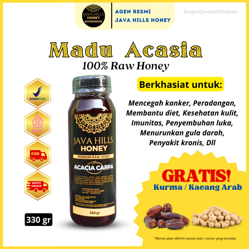 

Madu Acacia Carva / Acacia Carpa Java Hills Honey / Madu Acasia Carva
