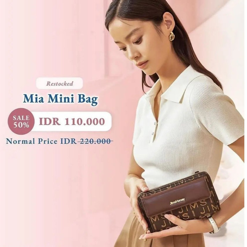 Mia Mini Bag Tas selempang Tas Selempang HP Mini Jims Honey