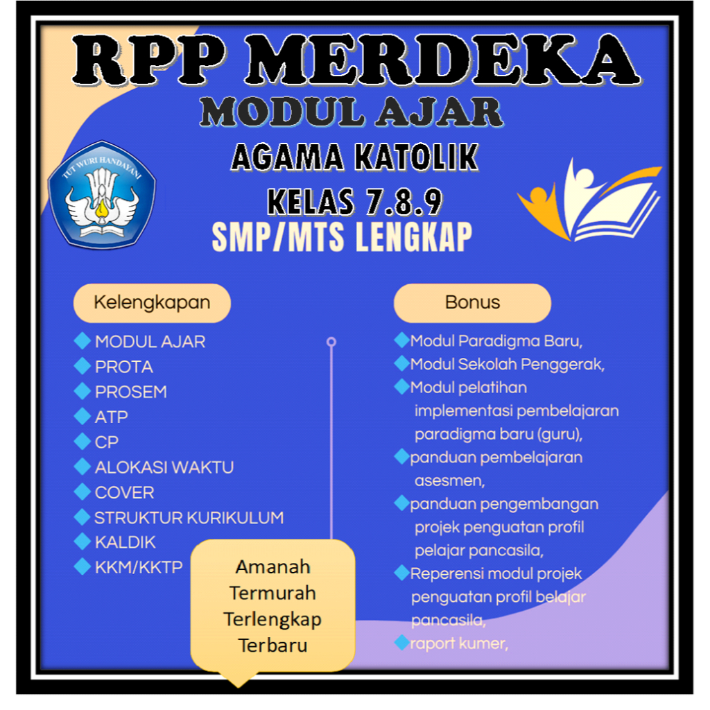 

MODUL AJAR AGAMA KATOLIK SMP/MTs KURIKULUM MERDEKA LENGKAP