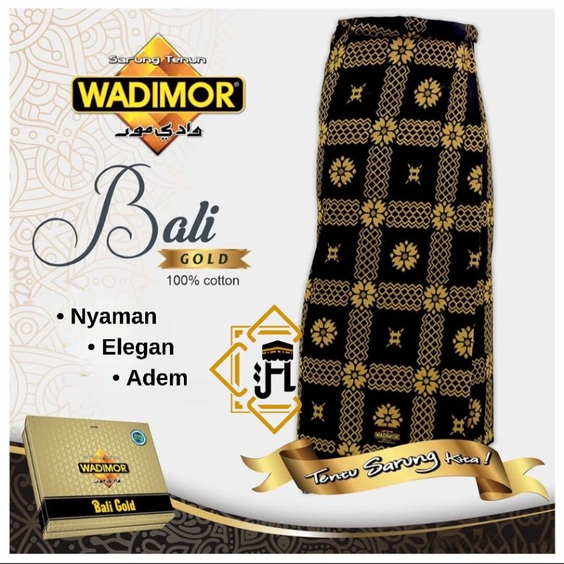 Sarung Wadimor Bali Gold 100% Katun | Sarung Dewasa Adem Nyaman