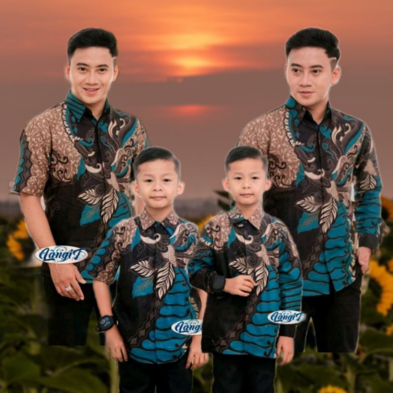 BISA PISAH || Couple Batik Ayah Anak Cowok 2-13 Tahun Motif Sangkuriang || Batik Bapak Anak Laki-Lak