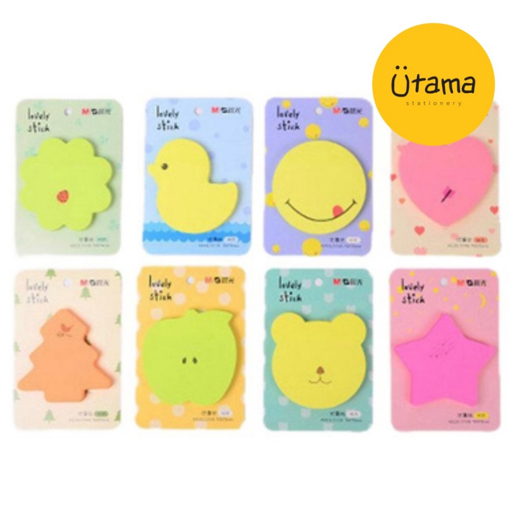 

Sticky Notes M&G Lovely Shapes Neon Color 76x76mm Isi 60 Lembar / Sticky Notes Bentuk