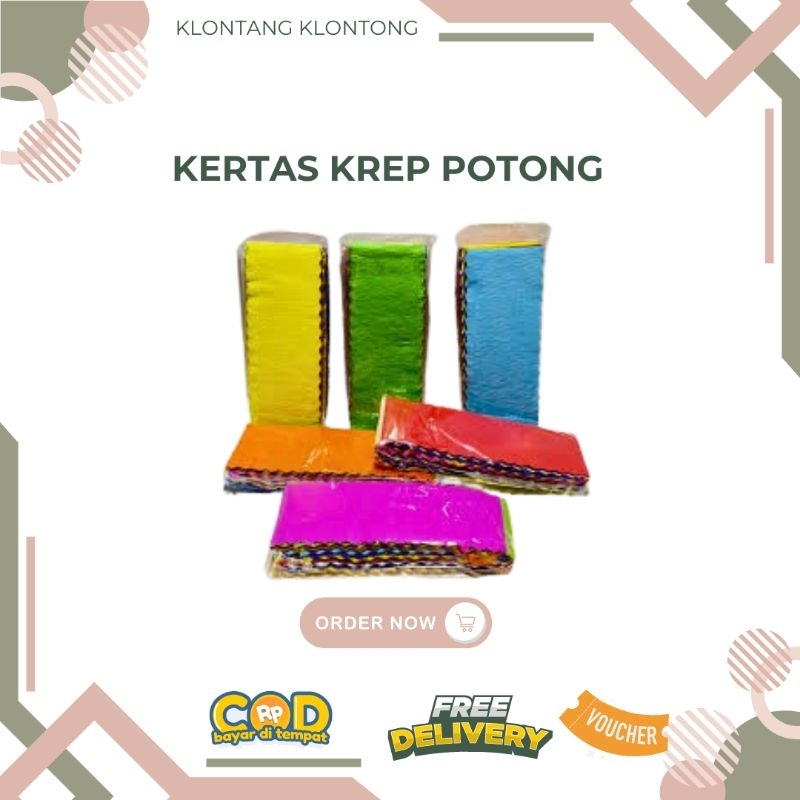 

[1 Pack] Kertas Krep Potongan / Crape Paper