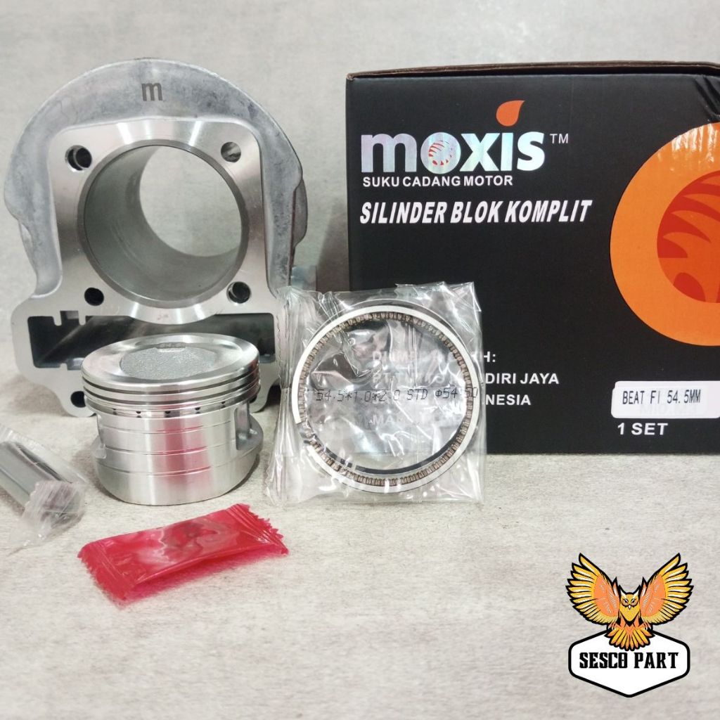 BLOK SEHER BEAT FI STATER KASAR 54,5 JENONG BORE UP RACING CYLINDER BLOK BEAT FI 54,5 BORE UP RACING