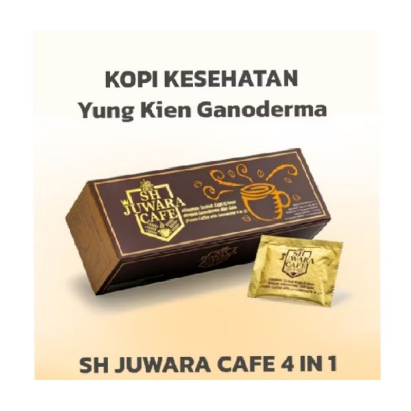 

Kopi SH Juwara Cafe 4 in 1 sachet - kopi kesehatan - kopi ganoderma