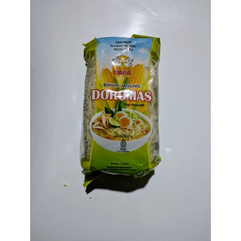 

BIHUN JAGUNG DOROMAS ISI 4PCS 240GRAM