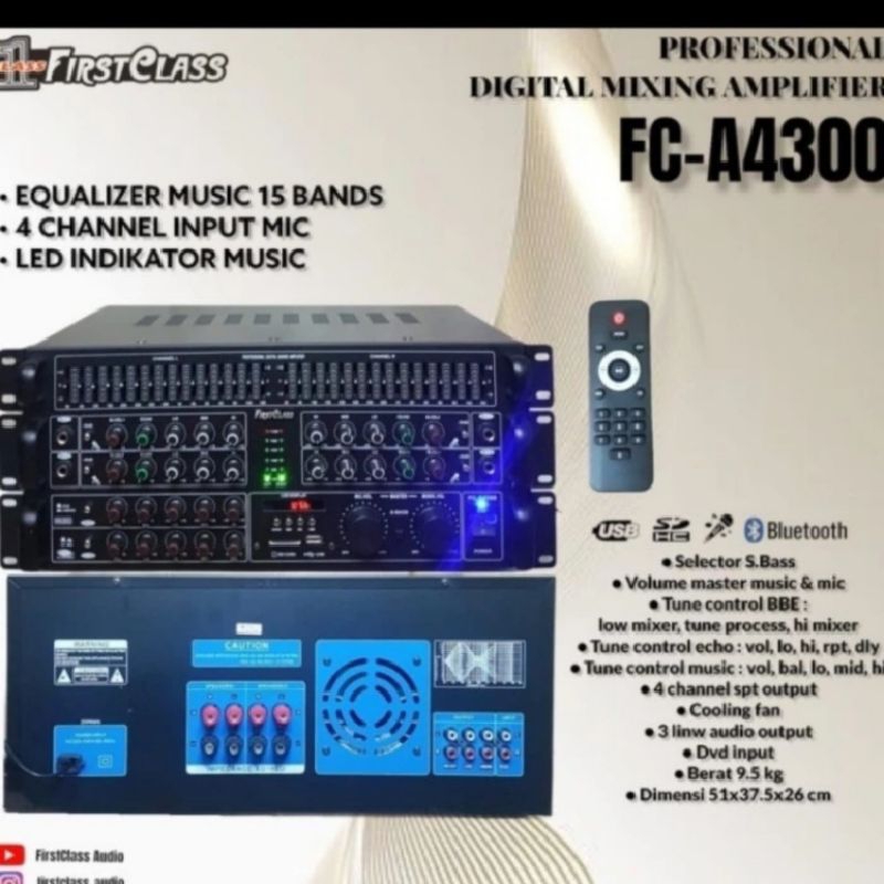 Amplifier karaoke firstclass FC A4300