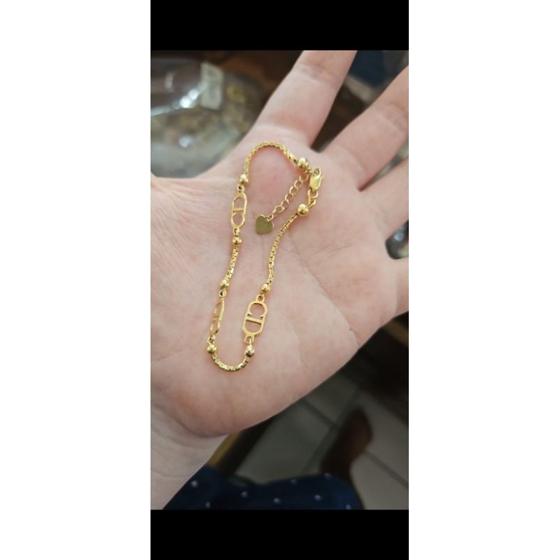 Gelang rantai nori nory polos emas asli 700 70% 16K 3gram 3 gram rante kuning
