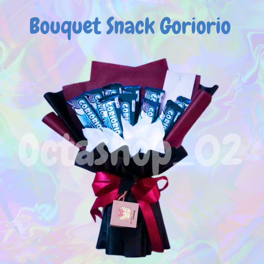 

FREE PACKING Bouquet snack Goriorio/ Buket Snack untuk Wisuda / Hari Ibu / Ulang Tahun / Hadiah