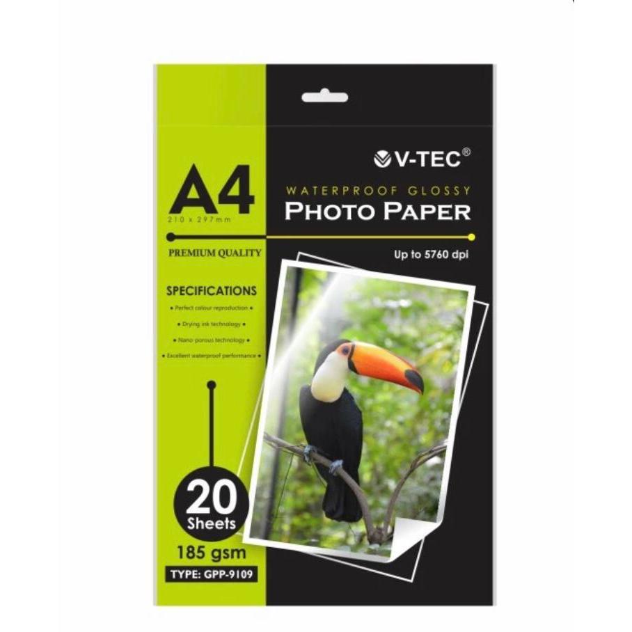 

GLOSSY PAPER V TEC 185 GSM