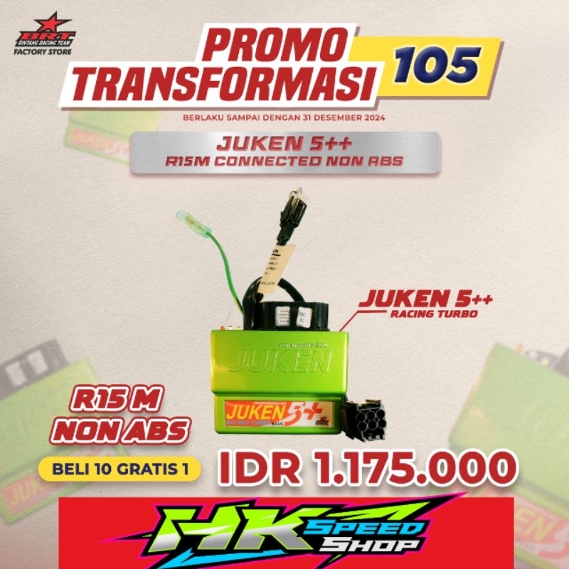ECU JUKEN 5 ++ / 5 PLUS PLUS BRT R15 M / R15M CONNECTED NON ABS / ABS DUALBAND / RACING TURBO