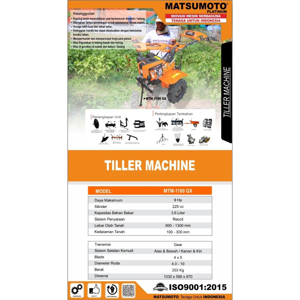 Mesin Potong Padi/ Paddy Reaper Matsumoto - PaddyReaper120