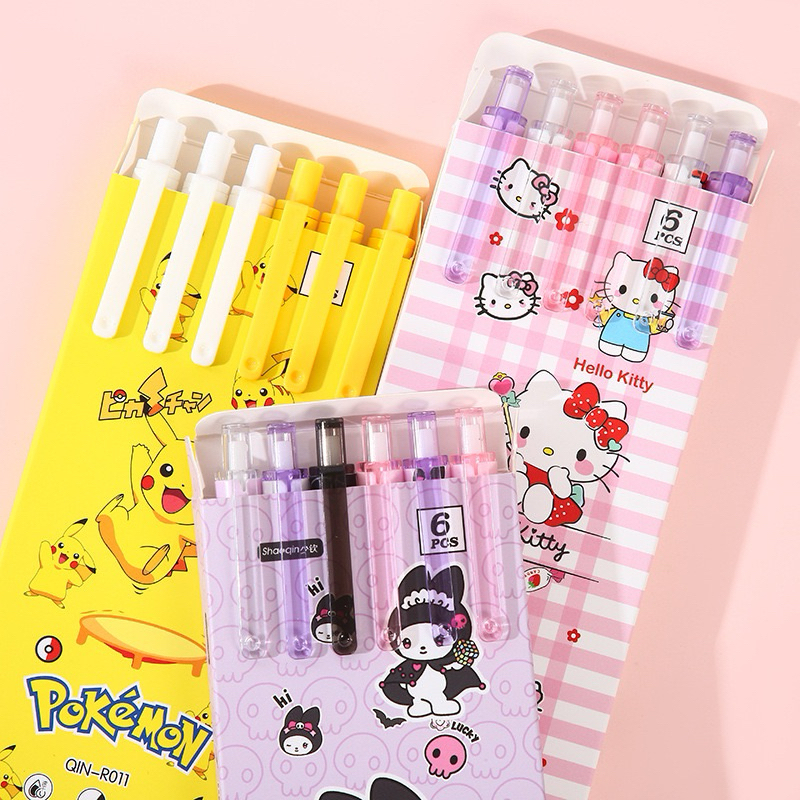 

DELUNASHOP set Pulpen Gel Mekanik 0,5 mmGel Pen Pen cair tinta hitam