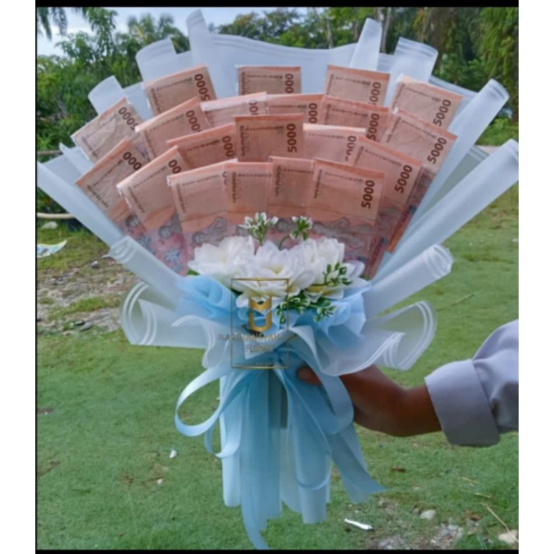 buket uang kosongan | buket uang kosongan+ bunga artificial | buket simpel | buket elegan