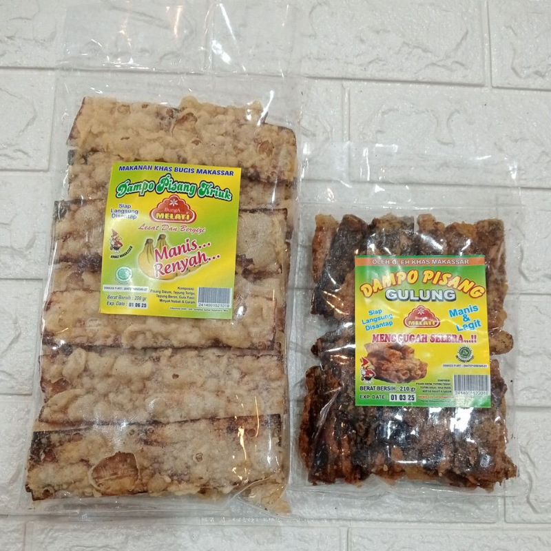 

Dampo Pisang Sale Kriuk Gulung Khas Makassar