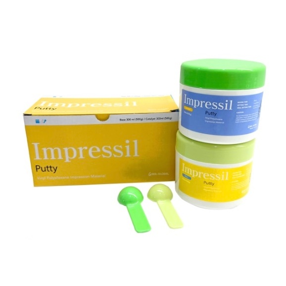 Dental Impressil Putty Light body double impression bahan cetak gigi putty light body crown