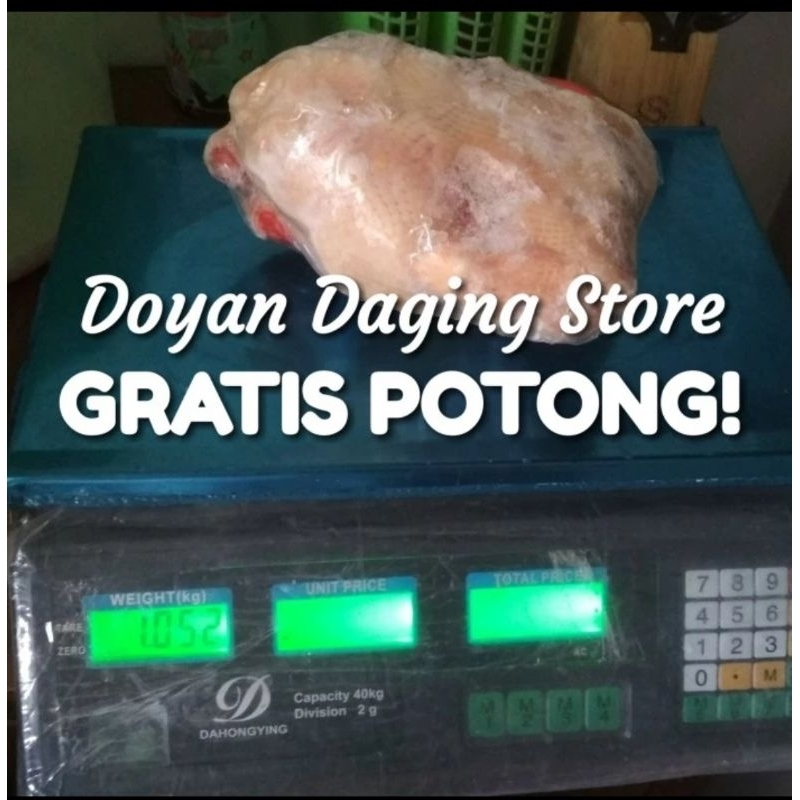 

Daging Ayam Broiler Karkas Frozen Utuh 1,0 - 1,1kg / 1000ons - 1100ons