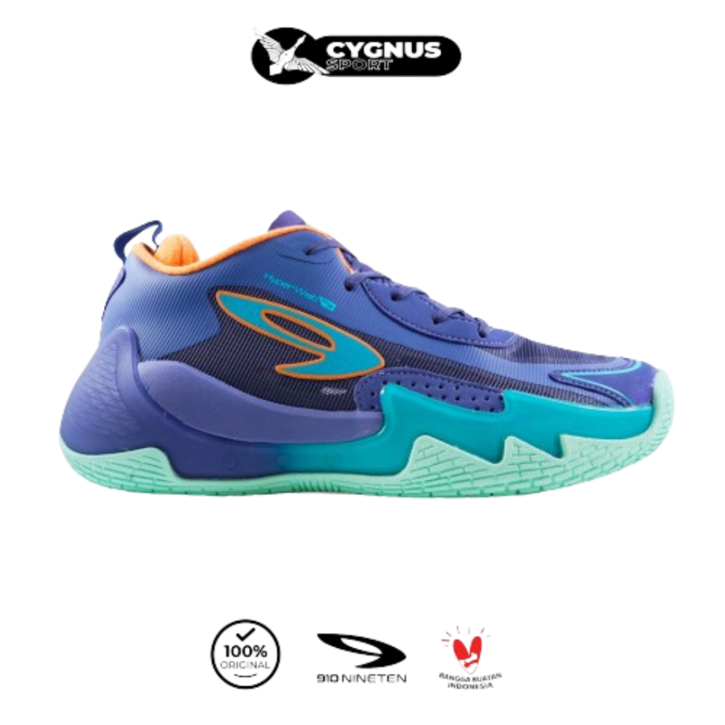 SEPATU TRAINING 910 Nineten NAKAMI FLOW - UNGU/BIRU-MD/JINGGA