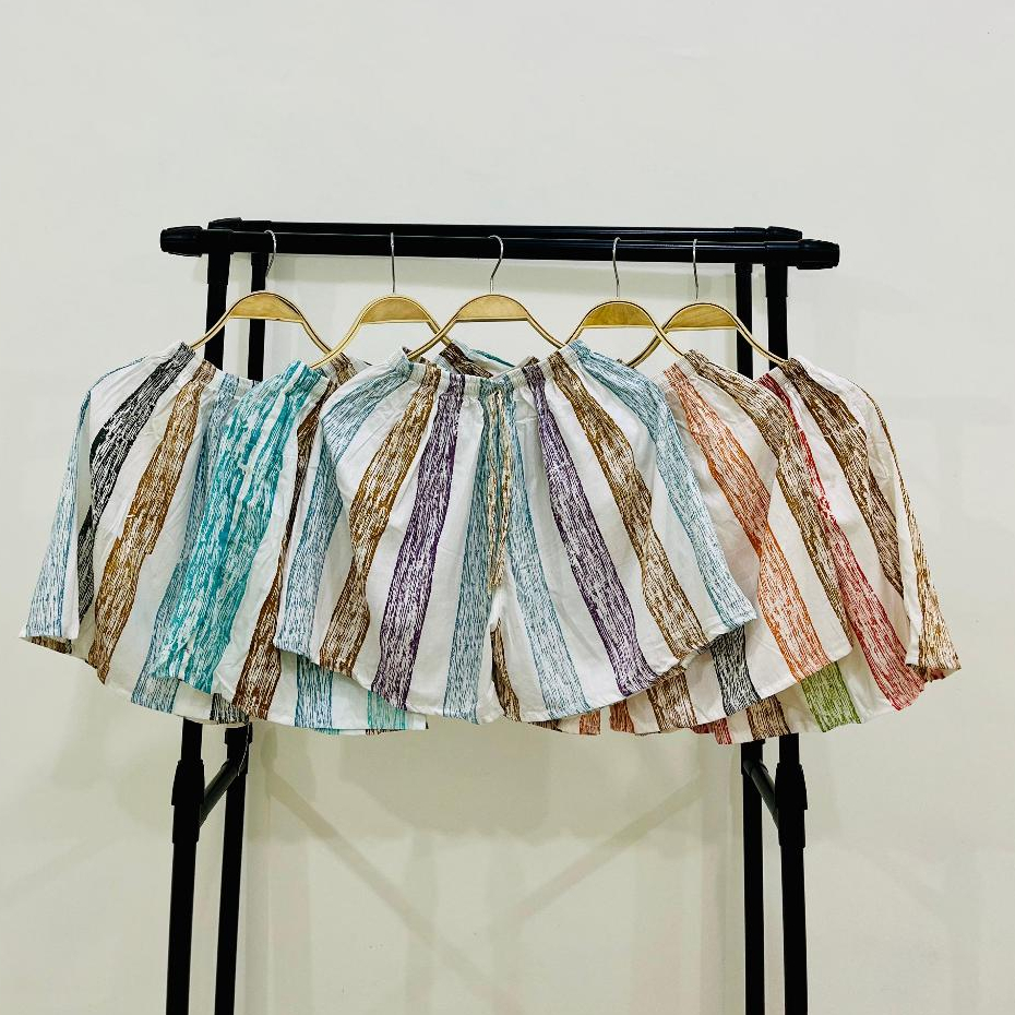 Celana Pendek/Hotpants Wanita Dan Pria Jumbo Tie Dye Rayon