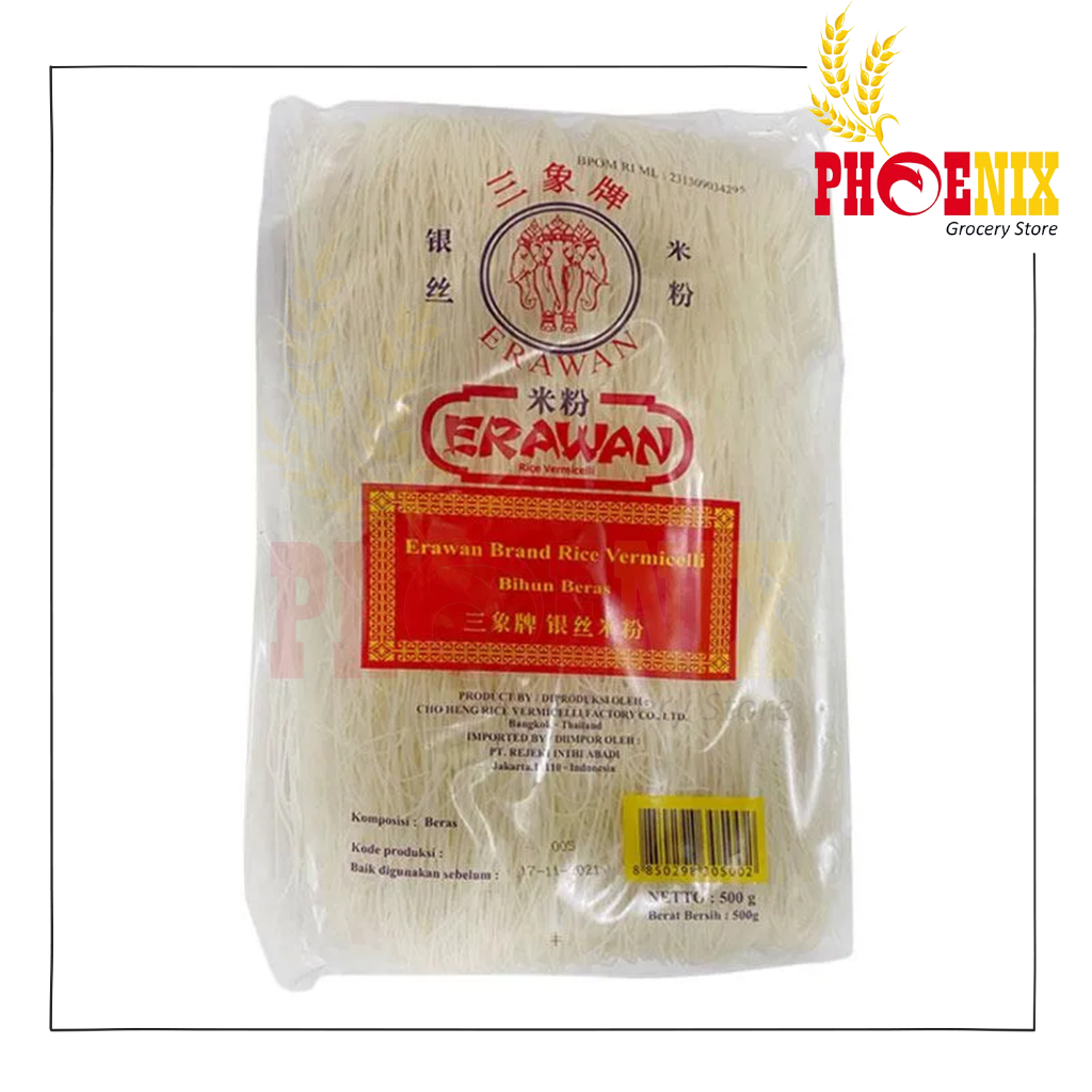 

Bihun beras cap gajah erawan rice vermicelli 500 Gram