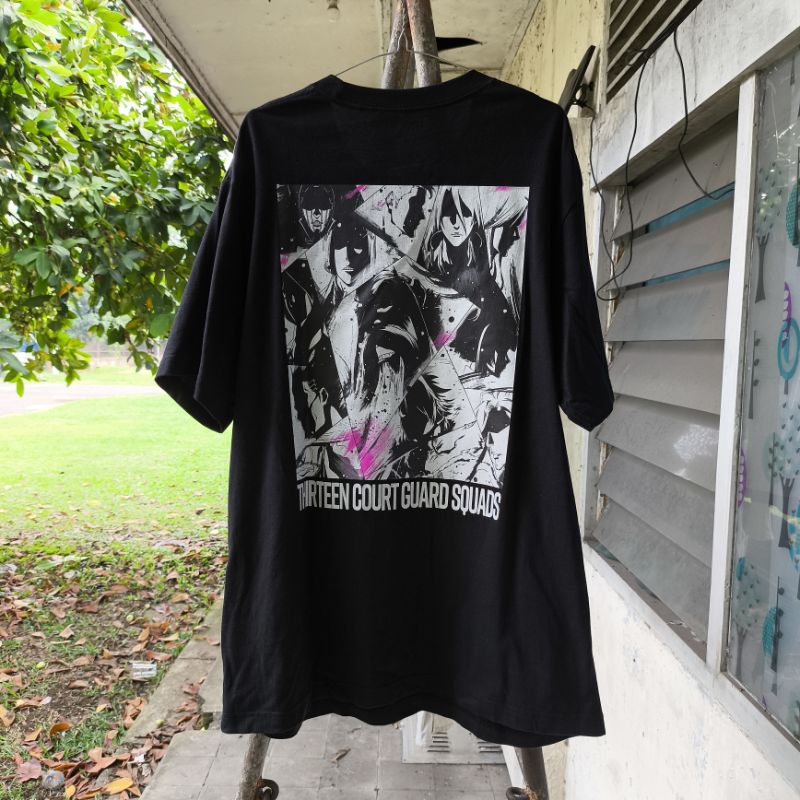 Uniqlo UT X Bleach 13 Court Guard Squads Tshirt Black