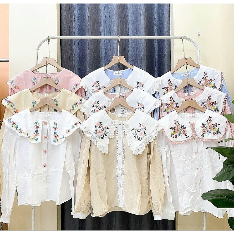 kemeja krah korea kemeja import kemeja bordir kemeja zara kemeja salur atasan salur atasan garis gar