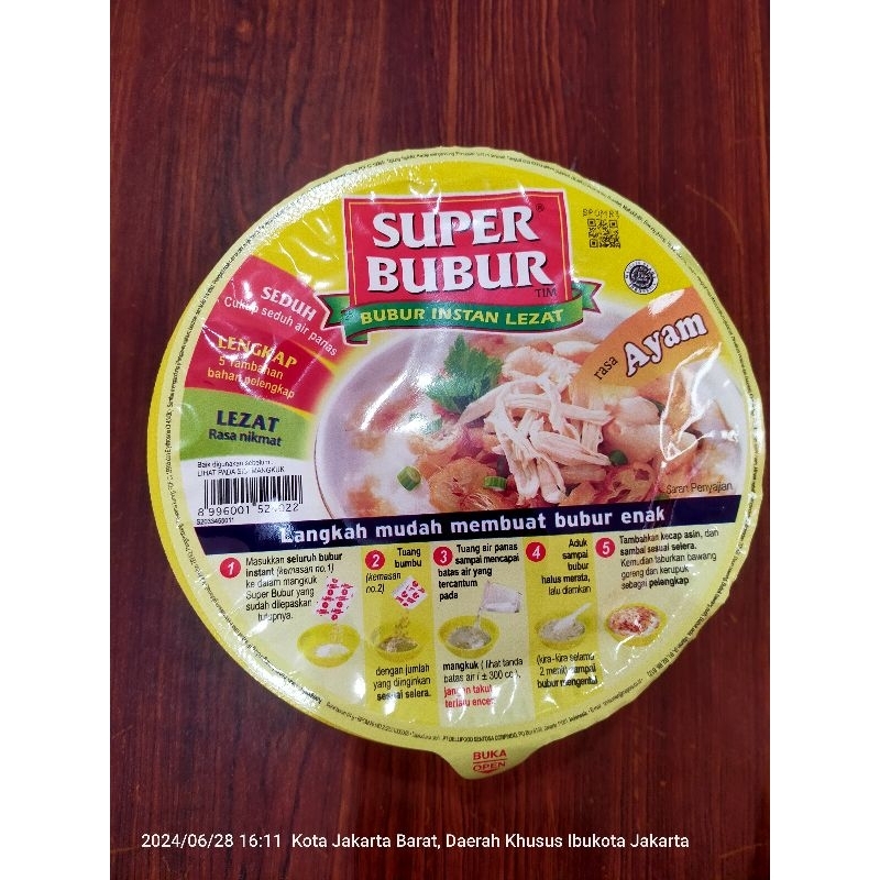 

SUPER BUBUR RASA AYAM
