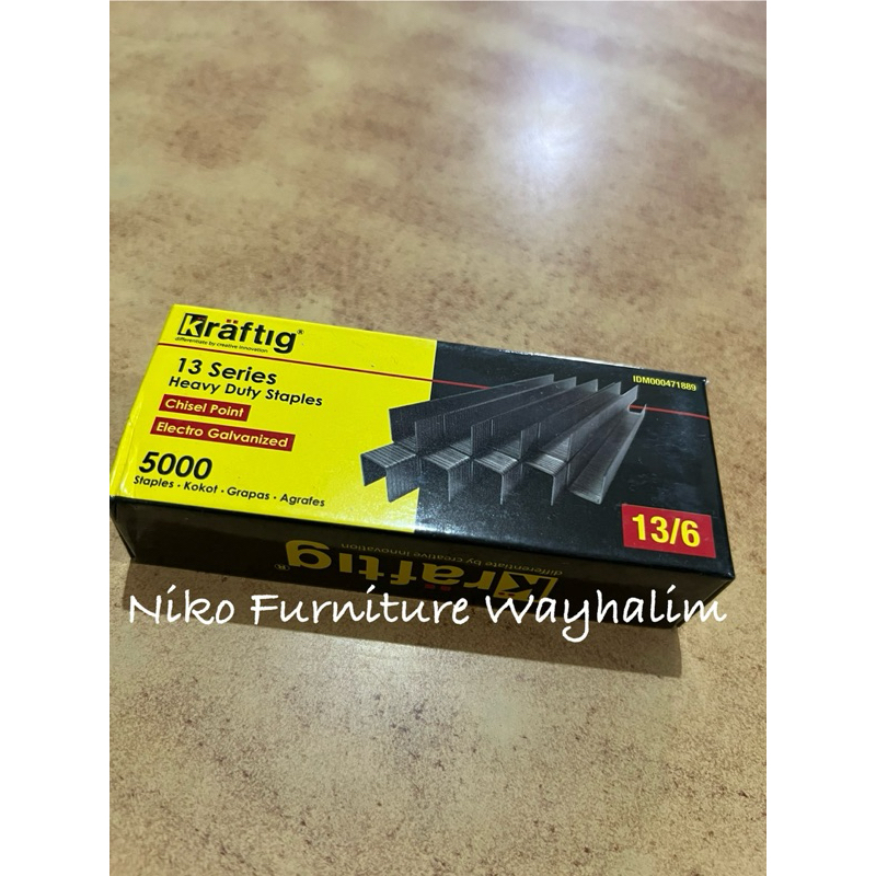 

isi staples tangan 13/6 isi 5000pcs