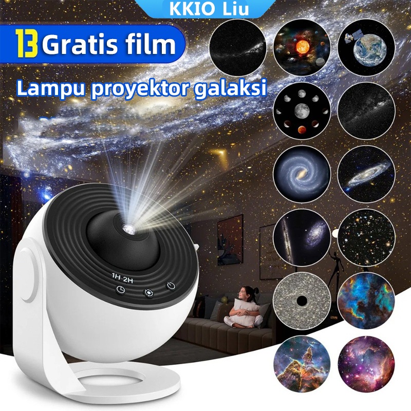 13in1 Lampu Tidur Proyektor Tidur Proyektor Galaxy Lampu Tidur Aesthetic 360 Lampu Proyektor Langit
