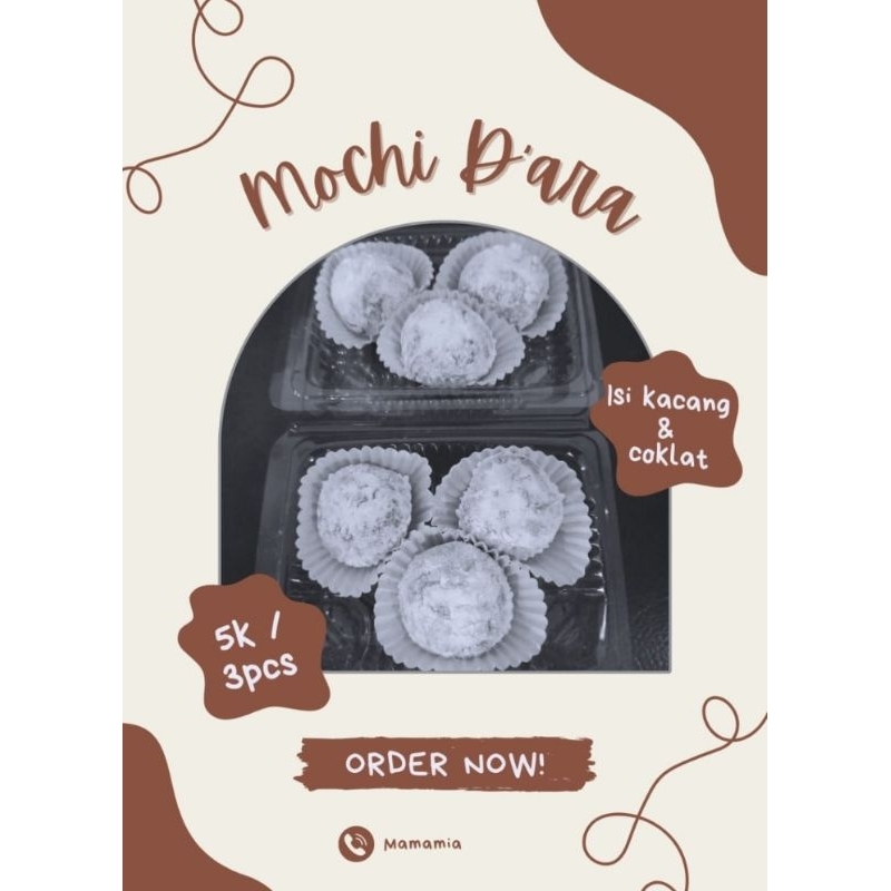 

Mochi D'Ara Rasa Coklat & Kacang @3pcs 5K
