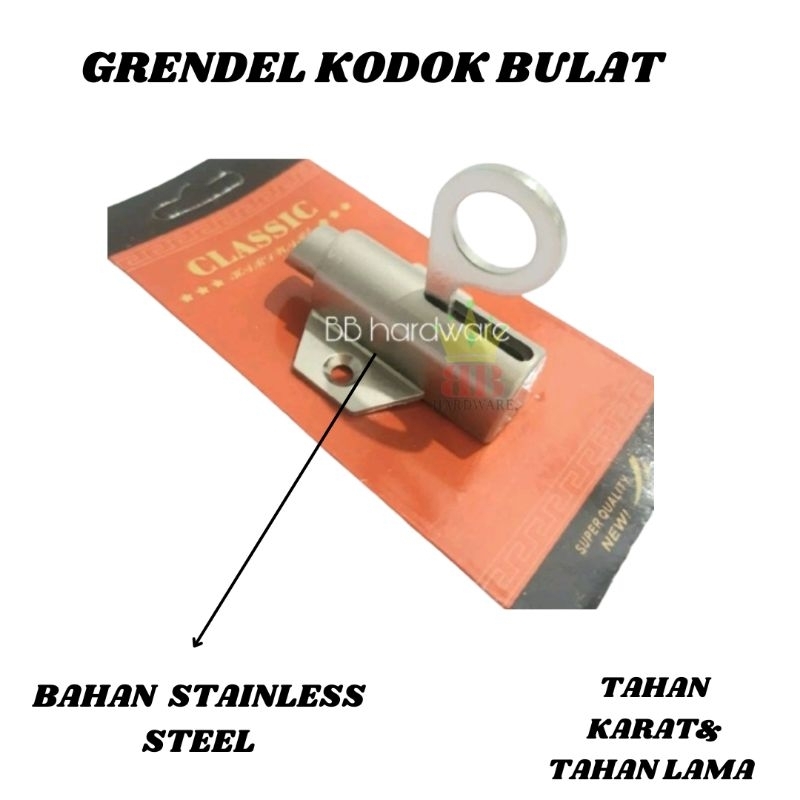 GRENDEL KODOK BULAT CLASSIC / GRENDEL SLOT JENDELA 2 INCH