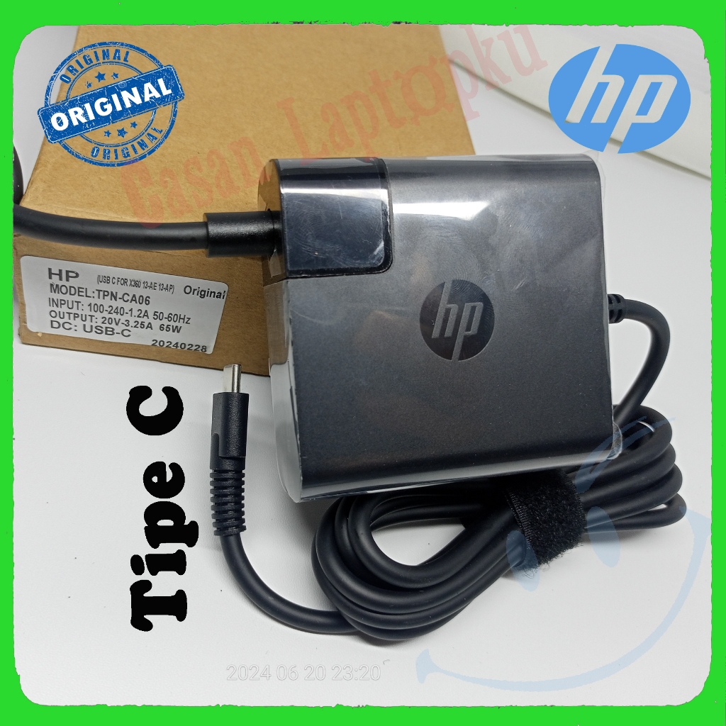 Charger Cas Laptop Type C USB-C 65W Asus HP Thinkpad ori