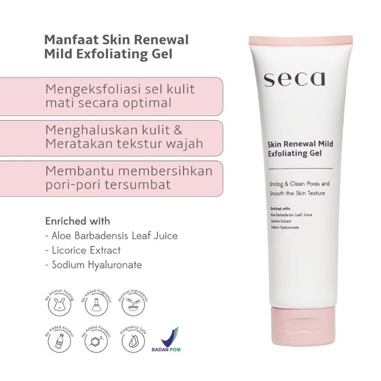 KODE H39F SECA SKIN RENEWAL MILD EXFOLIATING GEL ORIGINAL BPOM 3ml